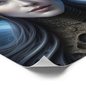 美しいエイリアンの女性 – 001 -ファンタジーアート ポスター (角)