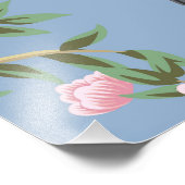 美しいエキゾチックなフローラと鳥の珍品 フォトプリント            (角)