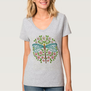美しいエキゾチックなブルートンフライパステルカラー Tシャツ