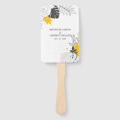 美しいエキゾチック葉のハンドファン ハンドファン (正面)