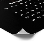 美しいエクウス ブラックホース ポートレート 2024 カレンダー ポスター (角)