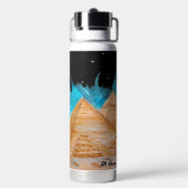 美しいエジプトのピラミッド ウォーターボトル (背面)