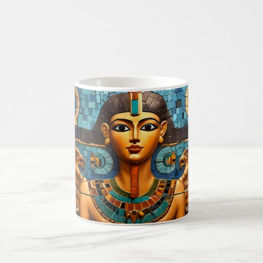 美しいエジプトの象形文字 コーヒーマグカップ (中央)