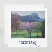 美しいエジンバラ城のファインアート観光カード シーズンカード (正面/裏面)