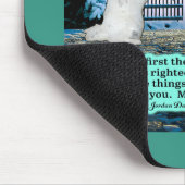 美しいエスキーと天使の聖なる書物、 経典マタイ6:33 マウスパッド (コーナー)