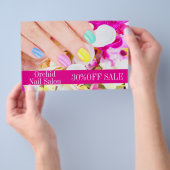 美しいエステティシャンスパネイルサロン価格表 チラシ (ハンドル)