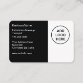 美しいエステティシャンセラピスト名刺 名刺 (正面)