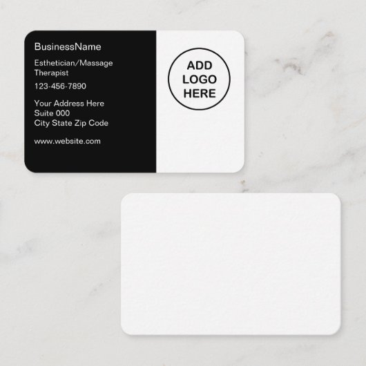 美しいエステティシャンセラピスト名刺 名刺 (正面/裏面)