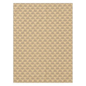 美しいエスニックダマスク模様の点描画 テーブルクロス (正面)