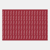 美しいエスニック・ガールパーソナライズされた ラッピングペーパーシート (正面3)