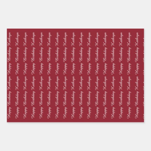 美しいエスニック・ガールパーソナライズされた ラッピングペーパーシート (正面3)