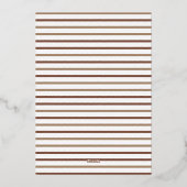 美しいエスプレッソマティーニの卒業おめでとう 箔招待状 (裏面)