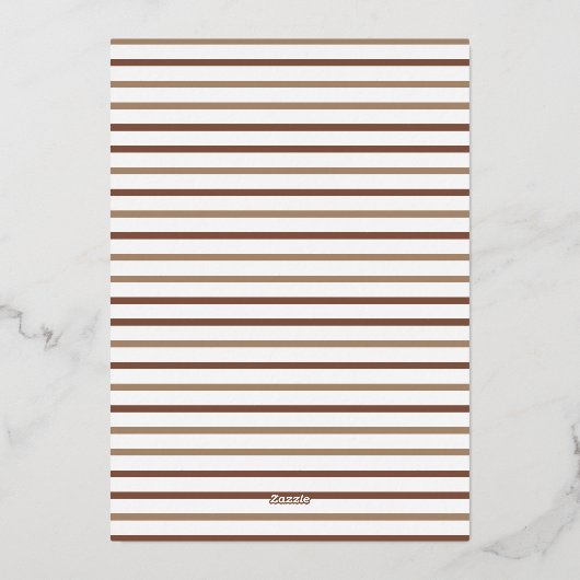 美しいエスプレッソマティーニの卒業おめでとう 箔招待状 (裏面)