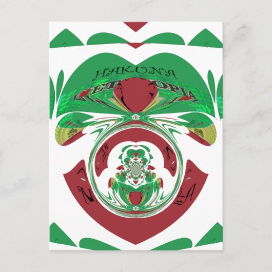 美しいエチオピアが大好きです ポストカード (正面)