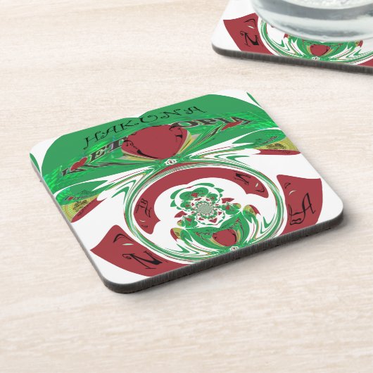 美しいエチオピア美しいハクナマタタ私はHeaが大好き コースター (左側)