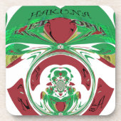 美しいエチオピア美しいハクナマタタ私はHeaが大好き コースター (正面)