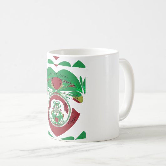 美しいエチオピア美しいハクナマタタ私はHeaが大好き コーヒーマグカップ (正面右)