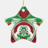 美しいエチオピア美しいハクナマタタ私はHeaが大好き セラミックオーナメント (正面)