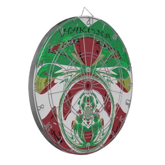 美しいエチオピア美しいハクナマタタ私はHeaが大好き ダーツボード (正面左)