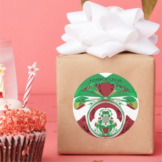 美しいエチオピア美しいハクナマタタ私はHeaが大好き ラウンドシール (パーティー)