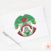 美しいエチオピア美しいハクナマタタ私はHeaが大好き ラウンドシール (封筒)