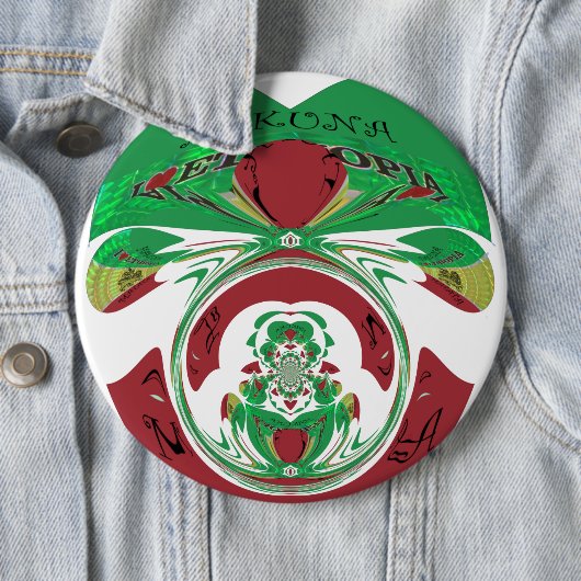 美しいエチオピア美しいハクナマタタ私はHeaが大好き 缶バッジ (インサイチュ)