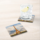 美しいエッフェルタワーパリフランス スクエアペーパーコースター (インサイチュ)