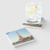 美しいエッフェルタワーパリフランス ストーンコースター (横)