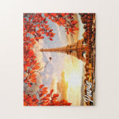 美しいエッフェルタワー | フランス，パリ ジグソーパズル (縦)