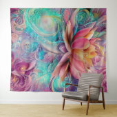 美しいエテお洒落リアールロータス花 タペストリー (インサイチュ(横))