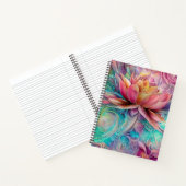 美しいエテお洒落リアールロータス花 ノートブック (内部)