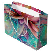 美しいエテお洒落リアールロータス花 ラージペーパーバッグ (裏面アングル)