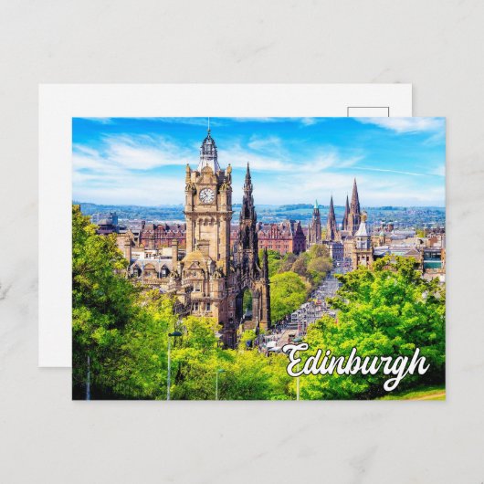 美しいエディンバラ，スコットラ統一されたンド，王国 ポストカード (正面/裏面)