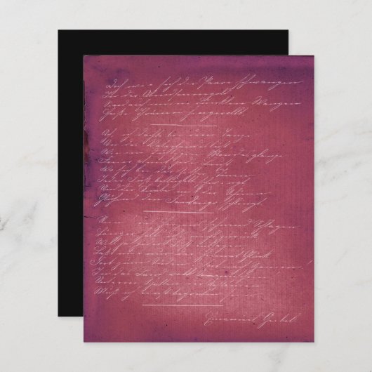 美しいエフェメラスクラップブック紙 (正面/裏面)