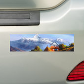 美しいエベレスト山のパノラマビュー バンパーステッカー (On Car)