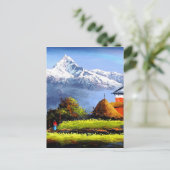 美しいエベレスト山のパノラマビュー ポストカード (スタンド正面)
