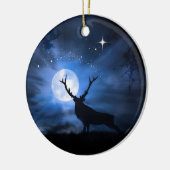 美しいエルククリスマスデコレーションオーナメント セラミックオーナメント (左)