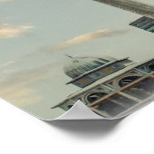 美しいエルサレムのドームオブザロックデザイン ポスター (角)