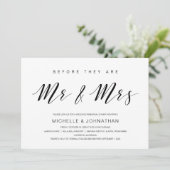 美しいエレガンス、ブラックスクリプト、リハーサルディナー 招待状 (スタンド正面)