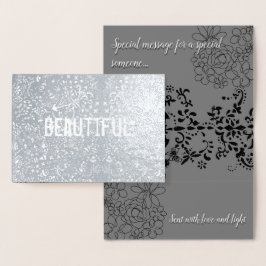 美しいエレガンス 箔カード