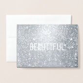 美しいエレガンス 箔カード (封筒付き正面)