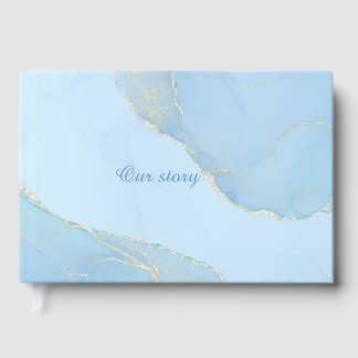 美しいエレガントなウェディングフォイルゲストブック ゲストブック