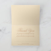 美しいエレガントなレースのカードをありがとう サンキューカード (内部)
