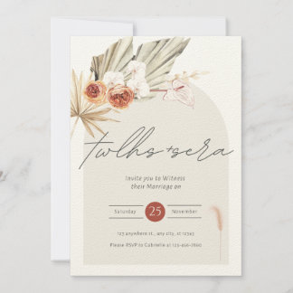 美しいエレガントな結婚式の招待状 招待状