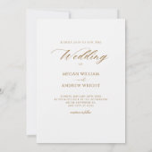 美しいエレガントな結婚式の水色 招待状 (裏面)