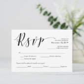 美しいエレガントな結婚式RSVPエンクロージャカード エンクロージャーカード (スタンド正面)