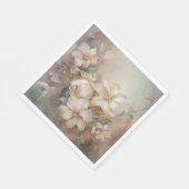 美しいエレガントな花模様 スタンダードランチョンナプキン (角)