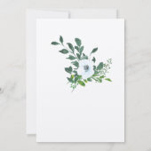 美しいエレガントな80歳の誕生日招待状 KRAFT 招待状 (裏面)