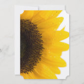 美しいエレガントひまわり結婚式招待状 招待状 (裏面)