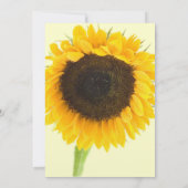 美しいエレガントひまわり結婚式招待状 招待状 (裏面)